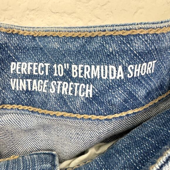 Torrid Women Perfect 10" Bermuda Denim Short Size 22 Vintage Stretch Summer Blue - Picture 4 of 10